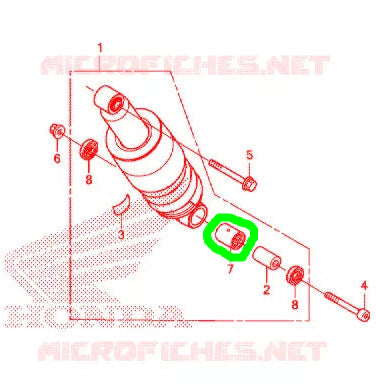 Canastilla Agujas Amortiguador Honda XR150 medidas 17x24x20 Referencia 91072-KRH-901
