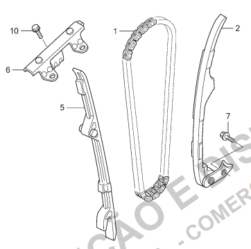 KIT TENSOR DISTRIBUCION CADENILLA HONDA XRE300 - CB300 - XR300 REFERENCIA 14500-KVK-900 MARCA VITRIX
