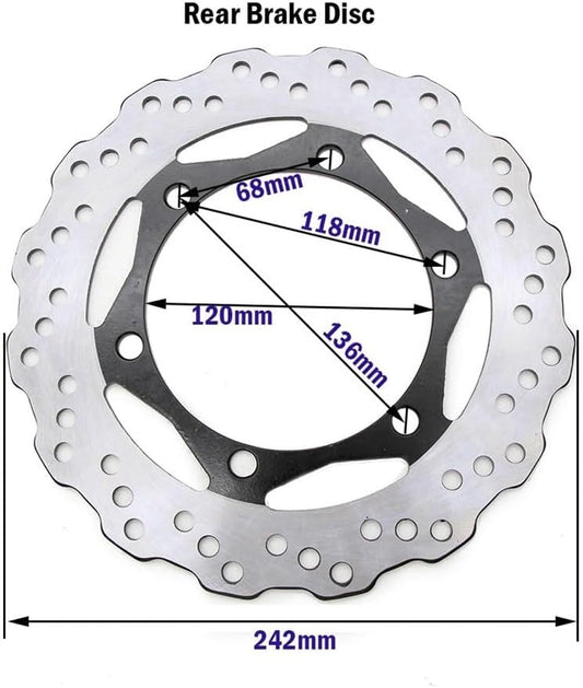 DISCO FRENO POSTERIOR KAWASAKI KLR650 REFERENCIA 41080-0100-11H
