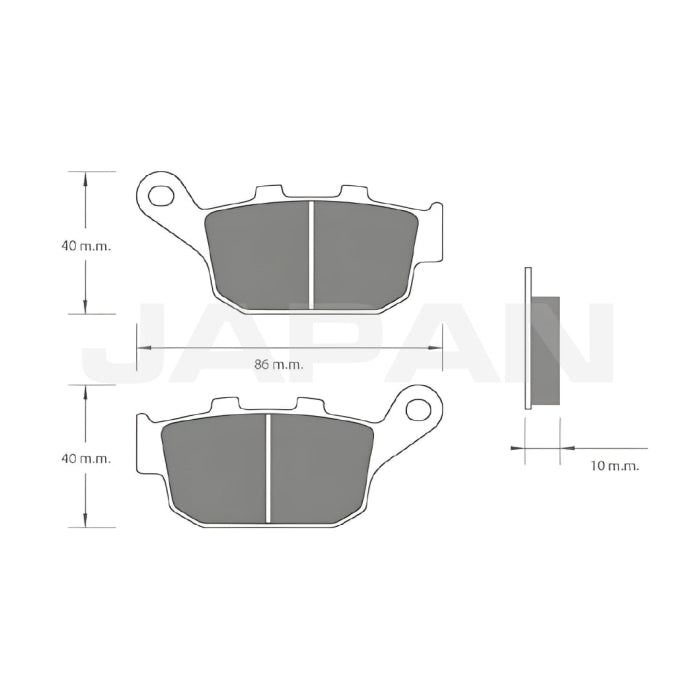 Pastilla De Freno Suzuki XF650 Freewind Honda CBR250R Trasera Referencia 69100-04830
