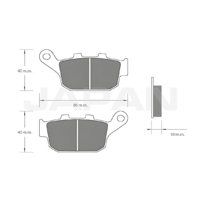 Pastilla De Freno Suzuki XF650 Freewind Honda CBR250R Trasera Referencia 69100-04830