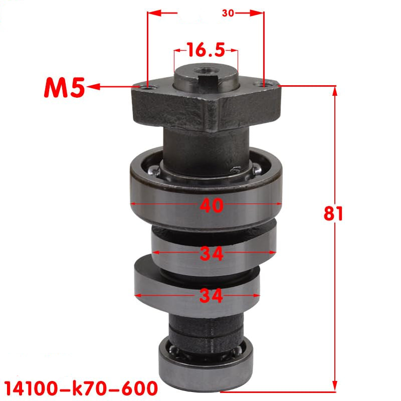 Arbol Barra de Leva Honda CB190 Original Referencia 14100-K70-630