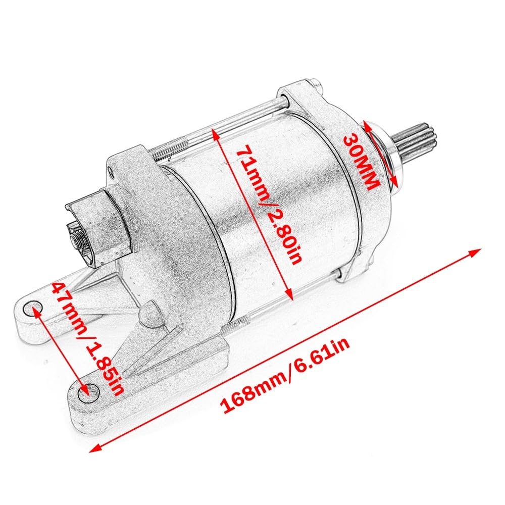 MOTOR DE ARRANQUE YAMAHA XTZ250 GENERICO REFERENCIA 44C-H1890-10