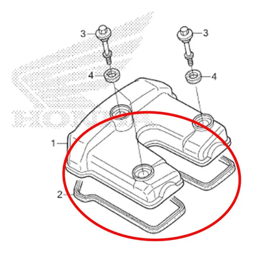Empaque Caucho Cabezote HONDA XRE300 REFERENCIA 12391-KVK-900