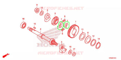 CAUCHO PÍÑON CONTRAPESA HONDA ORIGINAL REFERENCIA 13428-KRM-840