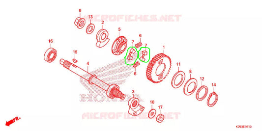 CAUCHO PÍÑON CONTRAPESA HONDA ORIGINAL REFERENCIA 13428-KRM-840