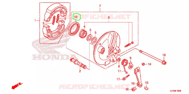 RETENEDOR 41-60-7 HONDA NAVI 110 ORIGINAL REFERENCIA 91253-KPL-900