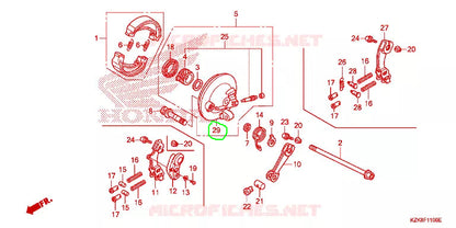 Portazapatas Delantero Honda Dio 110 Original Referencia 45010-KWP-910