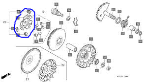 PLACA TAPA ROLLER HONDA NAVI 110 ORIGINAL REFERENCIA 22131-KWP-D00
