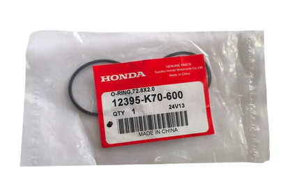 O´RING CAUCHO TAPA CADENILLAS HONDA CB190 - XR190 - CBF160 ORIGINAL REFERENCIA 12395-K70-600